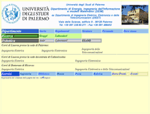 Tablet Screenshot of dieet.unipa.it